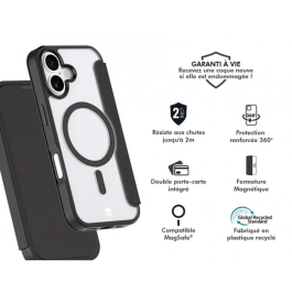 Force Case Funda MagSafe Folio para iPhone 17 - Negra - Modelo GRS