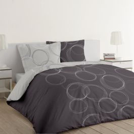 Funda nórdica VISION Lenny - 100% algodón - 1 funda nórdica 260 x 240 cm + 2 fundas de almohada 65 x 65 cm - gris Precio: 47.59000059. SKU: B1HZ9CEYQB