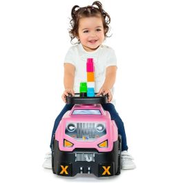 Correpasillos jeep rosa 60x43x30 cm Correpasillos jeep rosa 60x43x30 cm