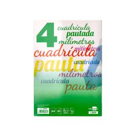 Libreta Liderpapel Pautaguia Tapa Cartoncillo 32 Hojas Din A4 70 gr Cuadriculado Pautado 4 mm 10 unidades