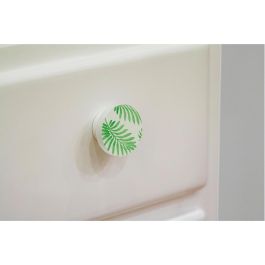 Blister con 2 pomos redondos para mueble fabricado en madera acabado verde mod. e295 ø38mm rei