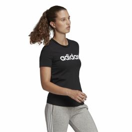 Camiseta de Manga Corta Mujer Adidas Lin T Negro (XS)