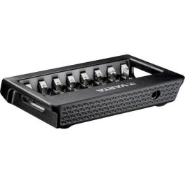 Varta Cargador de Pilas LCD Multi Charger+ para pilas AA y AAA de NiMH, protección contra cortocircuitos