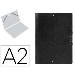Liderpapel Carpeta de Planos A2 Cartón Gofrado con Gomas Negro Precio: 8.68999978. SKU: B1HRZZMXMP