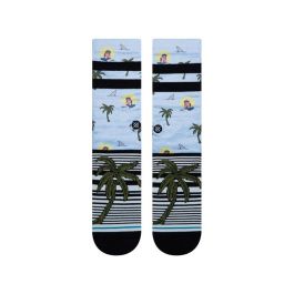 Calcetines Deportivos Stance Aloha Monkey Staple Azul claro