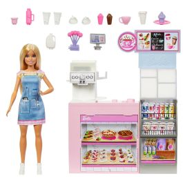 Mattel Barbie Muñeca y su Coffee Shop HXN94 Set de Juego para Niñas +3 Años