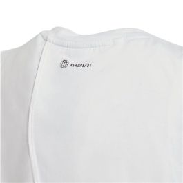 Camiseta de Manga Corta Infantil Adidas HA3895 Blanco