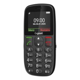 Gigaset GL395 Teléfono Móvil para Personas Mayores Dual SIM con Botones Grandes, Resistente IP44, Linterna, Negro