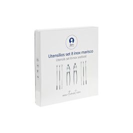 Utensilios DKD Home Decor Dorado 3 x 15 x 3 cm Set de 8