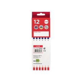 Lapices Bicolor Liderpapel Jumbo Rojo-Azul 12 unidades