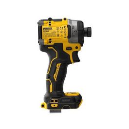 DeWALT DCF860NT-XJ Destornillador de Impacto 1/4" 18V Sin Escobillas, 4400Nm de Torque, Mango de Pistola, 3800 RPM, Negro y Amarillo