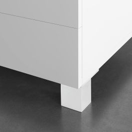 Rei Pata esquinera cuadrada de ABS en color aluminio mod.972 para muebles bajos, 4.2x4.2x6cm Rei Pata esquinera cuadrada de ABS en color aluminio mod.972 para muebles bajos, 4.2x4.2x6cm