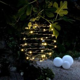 Lámpara colgante solar - LUMISKY - ORION - H37 cm - Micro espiral - LED blanco cálido Lámpara colgante solar - LUMISKY - ORION - H37 cm - Micro espiral - LED blanco cálido