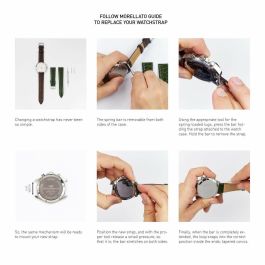 Correa para Reloj Morellato A01X4434B09032CR24 24 mm Correa para Reloj Morellato A01X4434B09032CR24 24 mm