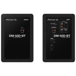 Pioneer Dj Altavoces de monitorización DM-50D-BT con Bluetooth, Bass Reflex, 2x25W, Modo DJ o Producción - Negro