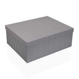 Juego de Cajas Decorativas Versa Gris Cartón (15 Piezas) Juego de Cajas Decorativas Versa Gris Cartón (15 Piezas)