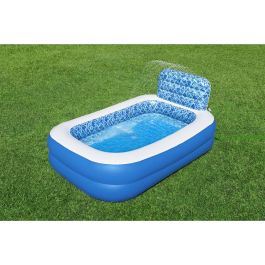 Bestway Piscina Silicona Hinchable con Aspersor 229x152x196 cm +6 Años Jardin 54451