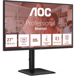 AOC Monitor 27E4U 27 Pulgadas Full HD IPS 1920x1080 4ms VGA HDMI DP USB Negro