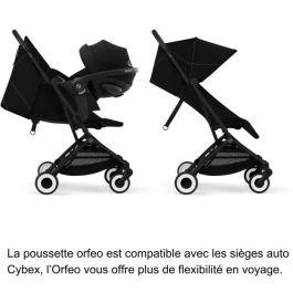 Cybex Cochecito Ultracompacto Orfeo 4 Ruedas Magic Black
