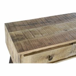 Consola DKD Home Decor 130 x 40 x 89 cm Natural Negro Metal Madera de mango