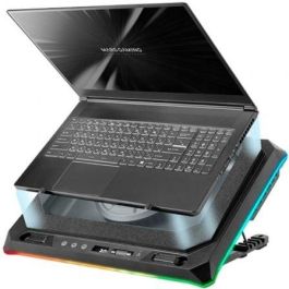 Mars Gaming MNBC-ULTRA Base Refrigeradora para Portátiles 18" - Ventilador 140mm 2400RPM, RGB, Hub USB 4P, 5 Posiciones Ajustable.