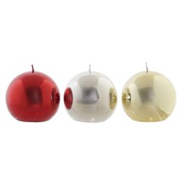 Vela Navidad Tradicional DKD Home Decor 9 x 9 x 9 cm (3 Unidades) Precio: 14.49999991. SKU: B19TXE72XF