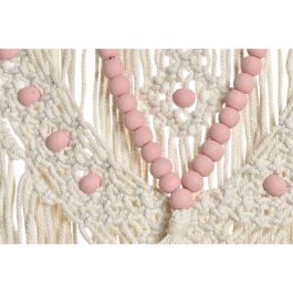 Decoracion Colgante Boho DKD Home Decor Rosa Azul 3 x 85 x 70 cm (2 Unidades)