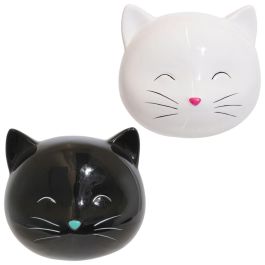 Home Deco Factory Hucha Gato 13.6x12x12 cm Colores Surtidos (Blanco, Negro)