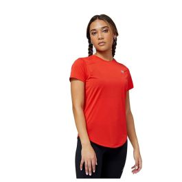 Camiseta de Manga Corta Mujer New Balance WT23222_TRD Rojo (XS)