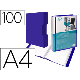 Liderpapel Carpeta Personaliza 37862 A4 Azul con 100 Fundas de Polipropileno y Cajetín Precio: 13.50000025. SKU: B14YEZR3E5