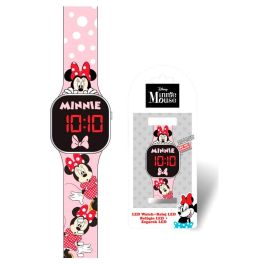 Kids Euroswan Reloj Digital LED Minnie Mouse 3.5cm con Pilas Incluidas para Niños +3 Años