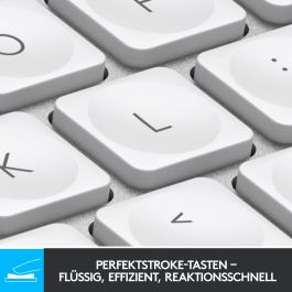 Logitech MX Keys Mini - Tastatur - Hintergrundbeleuchtung Pale Gray
