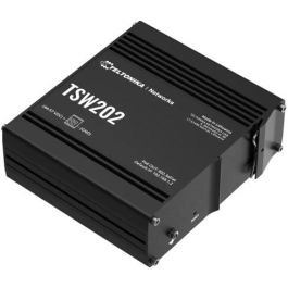 Teltonika TSW202 Switch Gestionado 8 Puertos Gigabit Ethernet PoE+ y 2 SFP, L2 Industrial con Montaje DIN