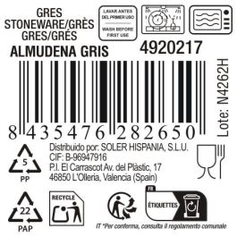 Bandeja Oval Gris Almudena 33x14.8 cm - Inde (12 Unidades) Bandeja Oval Gris Almudena 33x14.8 cm - Inde (12 Unidades)