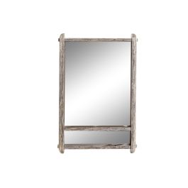 DKD Home Decor Espejo Atlantico Natural de Madera Paulownia y Cristal de 70x47 cm, con 8 cm de Fondo y Luna de 43x50 cm Precio: 64.79000055. SKU: S3032358