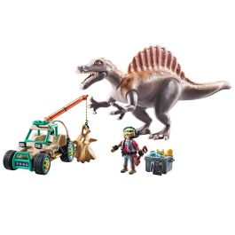 Playmobil Ataque Del Spinosaurio 71820 Dinos con Vehículo e Investigador