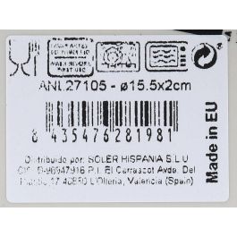 Fuente Redonda Anllo Nordic Brillo Ø15.5 cm - Inde (24 Unidades) Fuente Redonda Anllo Nordic Brillo Ø15.5 cm - Inde (24 Unidades)