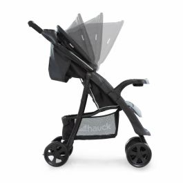Hauck Silla de Paseo Shopper Neo II Caviar Plata - Plegado Compacto con una Mano, Reclinable, Gran Cesta, Desde el Nacimiento