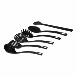 Set de 6 utensilios de cocina en nylon negro Quttin (8 Cajas) Precio: 48.94999945. SKU: S2210933