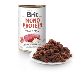 Brit Mono Protein Ternera y Arroz 6 Latas 400g Comida Perros Alergias Sin Gluten Sin Soja Sin OGM Precio: 26.015. SKU: B146RVFDPN