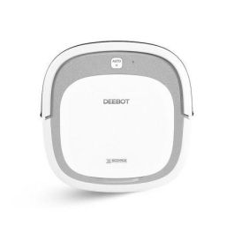 ROBOT ASPIRADOR ECOVACS DEEBOT SLIM 2 SILVER/WHITE - DISEÑO PLANO - SUCCIÓN DIRECTA PARA SUELO DURO - DEPILLO LATERAL DUAL - CONTROL REMOTO