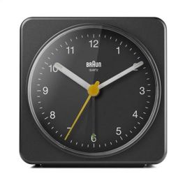 Braun BC-03-B Reloj Despertador Clásico Analógico Negro con Movimiento Silencioso y Alarma Creciente Braun BC-03-B Reloj Despertador Clásico Analógico Negro con Movimiento Silencioso y Alarma Creciente