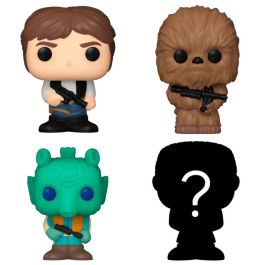 FUNKO Bitty POP! Star Wars Han Solo - Blister 4 Figuras Coleccionables con 1 Misteriosa Rara/Hiperrara