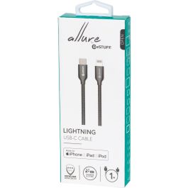 eSTUFF USB-C Lightning Cable MFI 1m Gunmetal eSTUFF USB-C Lightning Cable MFI 1m Gunmetal