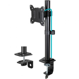 Tooq Soporte de Mesa para Monitor DB1130TN-B Giratorio Inclinable Negro Soporta hasta 10kg para Pantallas 17-32 Pulgadas VESA 75x75 100x100