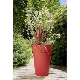 Eda Jarrón Toscano Alto Maceta de Polipropileno Redonda Exterior Interior Rojo Rubí Ø 46 x H 65 cm 67 L Resistente Heladas y UV Eda Jarrón Toscano Alto Maceta de Polipropileno Redonda Exterior Interior Rojo Rubí Ø 46 x H 65 cm 67 L Resistente Heladas y UV