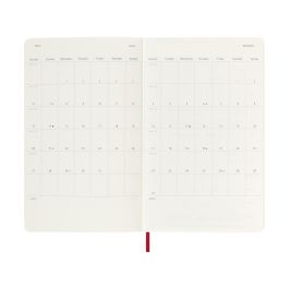 Moleskine Agenda Semanal 18M 2025-2026 Tapa Blanda Rojo 13x21 cm DSF218WN3Y26