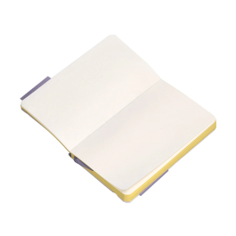 Antartik Cuaderno A6 Tapa Blanda Hojas Lisas Morado y Amarillo 100 Hojas 80gr FSC