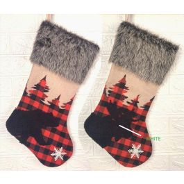 DKD Home Decor Calcetín Navidad Tartan Rojo Negro 6 Unidades Precio: 23.59000028. SKU: B1J26SFWLX