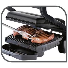 Tefal OptiGrill GC705816 Parrilla Eléctrica Negra Placa Acero Inoxidable 600 cm² 2000W